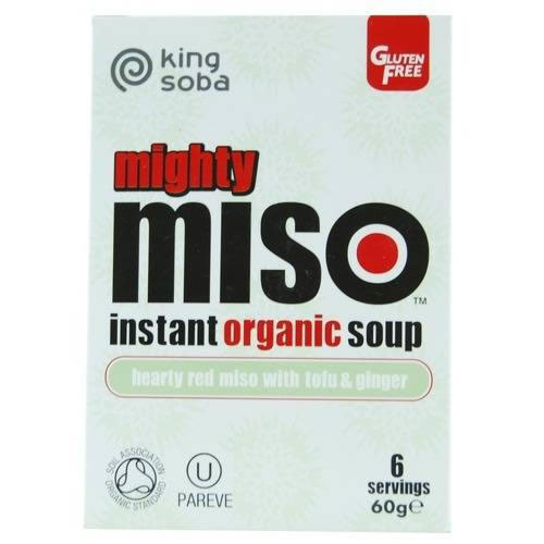King Soba Miso soep instant met tofu & gember bio 6x10g